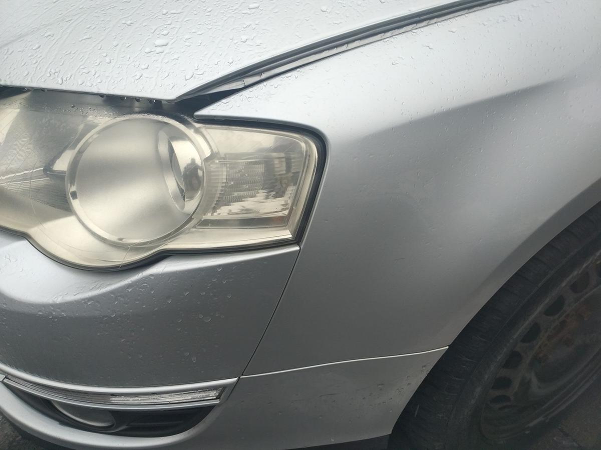 VW Passat 3C original Kotfl&uuml;gel vorn links LA7W Reflexsilber Bj.2006